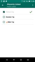 Alışveriş Listesi capture d'écran 2