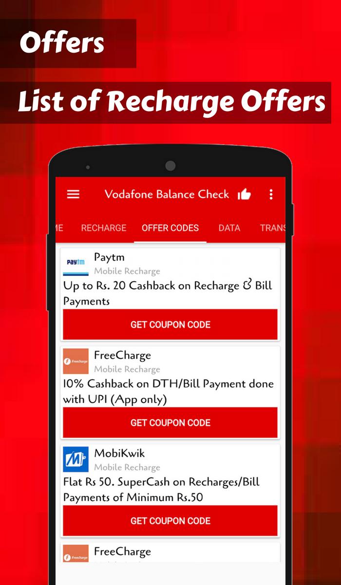 App for Vodafone Balance Check & Vodafone Recharge for Android - APK  Download