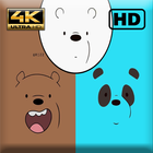 Cute Bear Cartoon Wallpapers NEW 4K icône