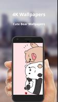 Cute Bear Cartoon Wallpapers NEW 4K capture d'écran 2
