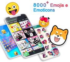Teclado Emoji - Emoticons, GIF Cartaz