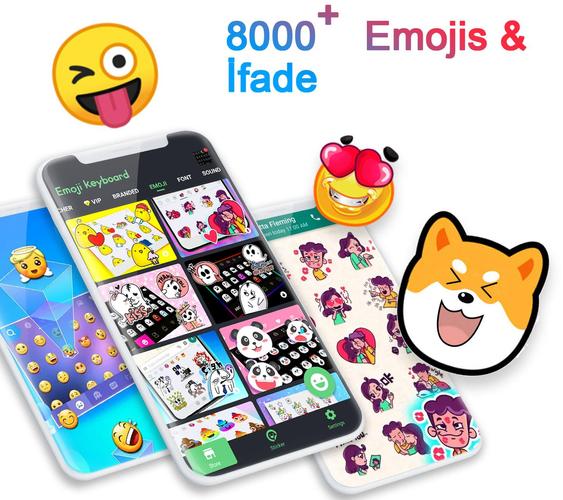 emoji klavye sirin ifadeler gif