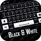 Black And White Keyboard ikon