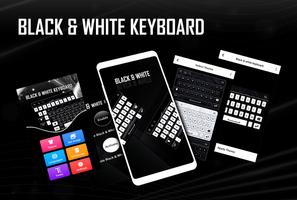 Black And White Keyboard Poster