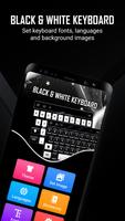 Black And White Keyboard ảnh chụp màn hình 1