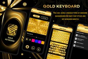 Gold Keyboard پوسٹر
