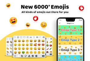 برنامه‌نما Emoji Keyboard عکس از صفحه