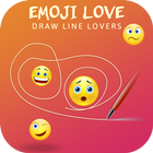 Emoji Love Draw Lines Lovers icône