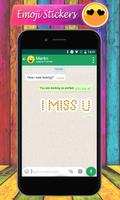 Emoji Letter Sticker Maker – Emoji WAStickerApps captura de pantalla 1