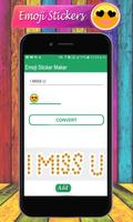 Emoji Letter Sticker Maker – Emoji WAStickerApps capture d'écran 3