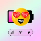 Emoji Battery Widget App icono