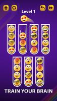 Emoji Sort Puzzle Master Game पोस्टर