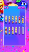 Emoji Ball Sort Puzzle 3D imagem de tela 1