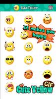 Cute Smiley Gif Emoji Sticker plakat