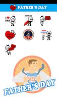 Free Father's Day Sticker GIF Cartaz