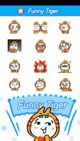 Free Cute Tiger Sticker GIF capture d'écran 1