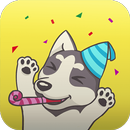 Husky Emoji Animated Sticker for Messenger APK