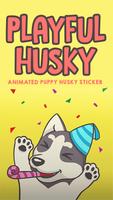 Husky Emoji ポスター