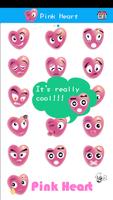 Pink Love Emoji Sticker Art تصوير الشاشة 1