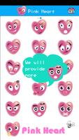 Pink Love Emoji Sticker Art تصوير الشاشة 2