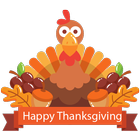 Happy Thanksgiving Day Stickers Zeichen