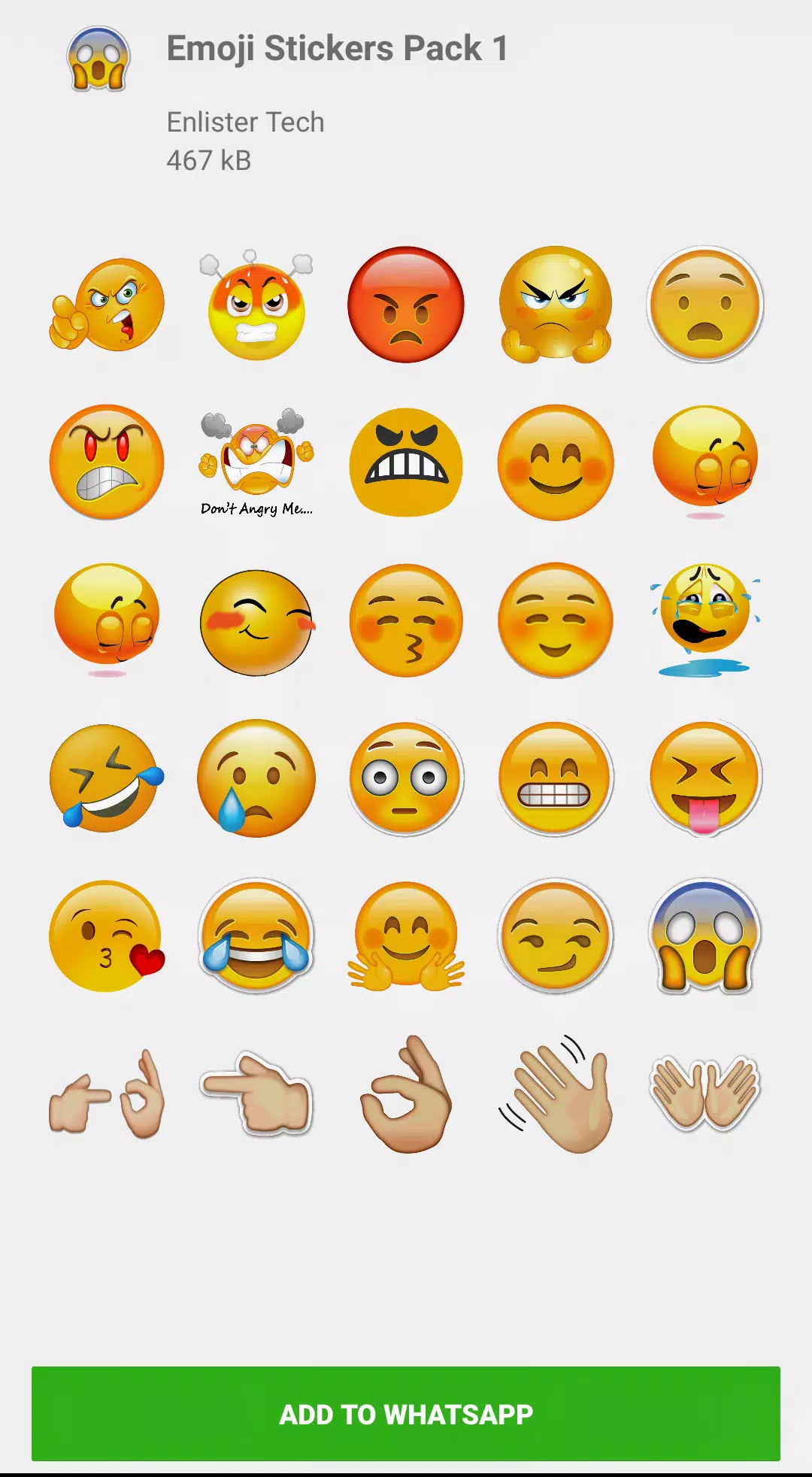 Funny Emoji Stickers for whatsapp(WAStickers) APK pour Android ...