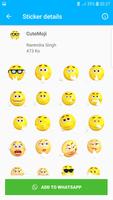 3D Emoji Stickers - WAStickerApps تصوير الشاشة 1