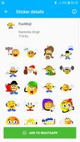 3D Emoji Stickers - WAStickerApps screenshot 2