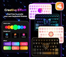 2 Schermata LED Keyboard:Emojis,Neon,Color
