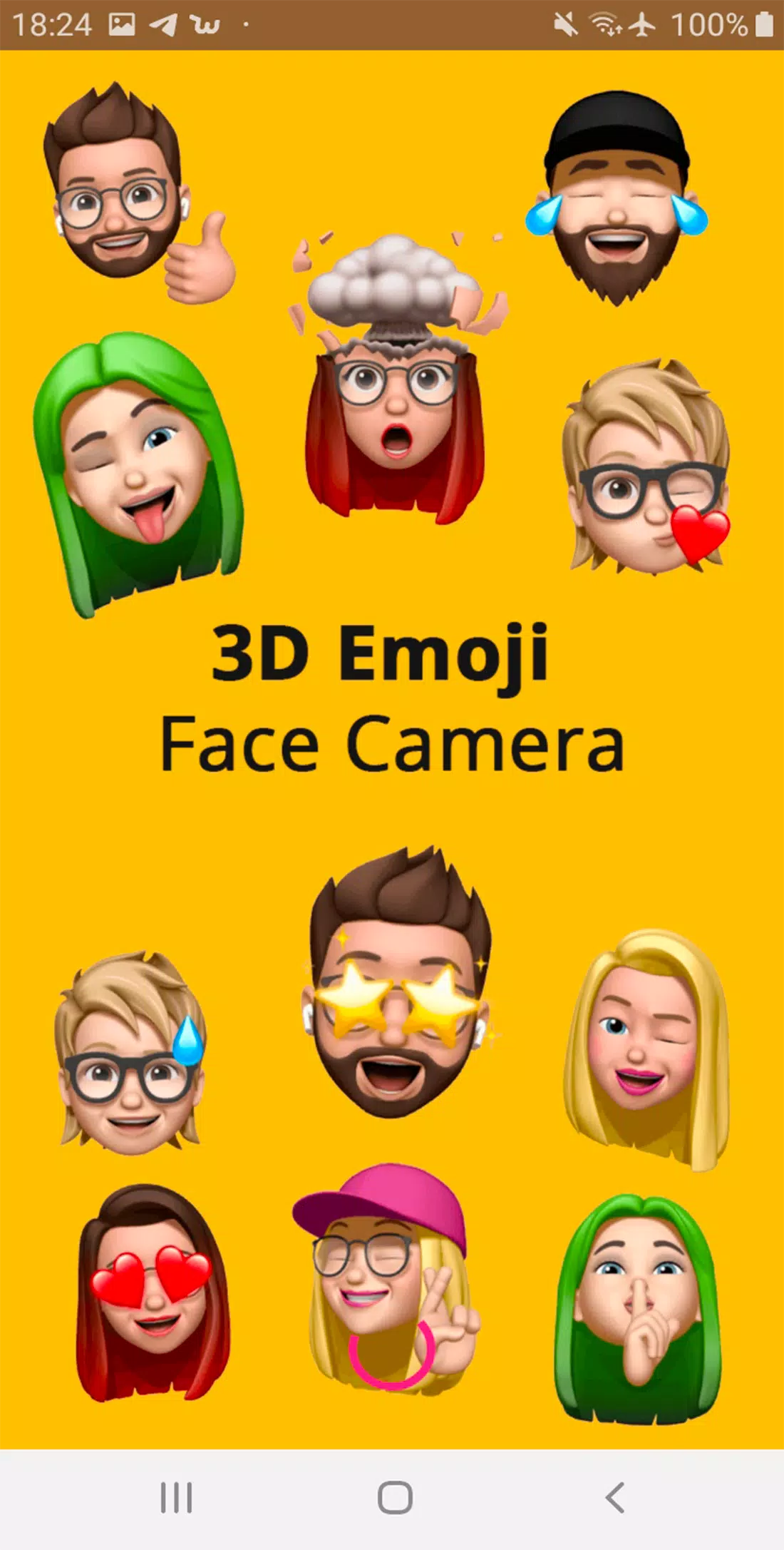3D Emojis Face Camera APK pour Android Télécharger