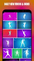 برنامه‌نما Emotes from Fortnite - Dances, Skins & Wallpapers عکس از صفحه