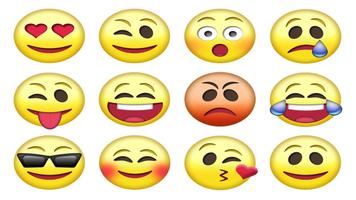 Emojis graciosos y divertidos постер