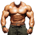 Muscular Man Body Photo Suit icône