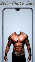 Muscular Man Body Photo Suit Affiche