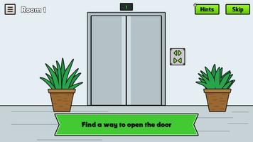 Poster Open Door Puzzle - Escape Game