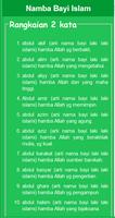 برنامه‌نما Nama Bayi Islami Dan Maknanya عکس از صفحه