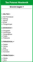 Test Potensi Akademik Lengkap اسکرین شاٹ 2