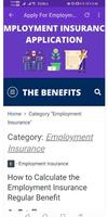 برنامه‌نما Employment Insurance App عکس از صفحه