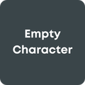 Empty Character