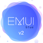 Blue Emui-V2 Theme for Huawei icône