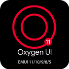 آیکون‌ Oxygen UI 11 Dark EMUI Theme