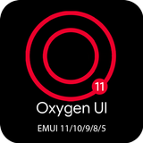 Oxygen UI 11 Dark EMUI Theme أيقونة