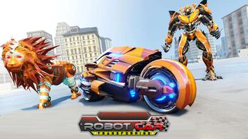 Real Car Robot Transform 3D Game Affiche