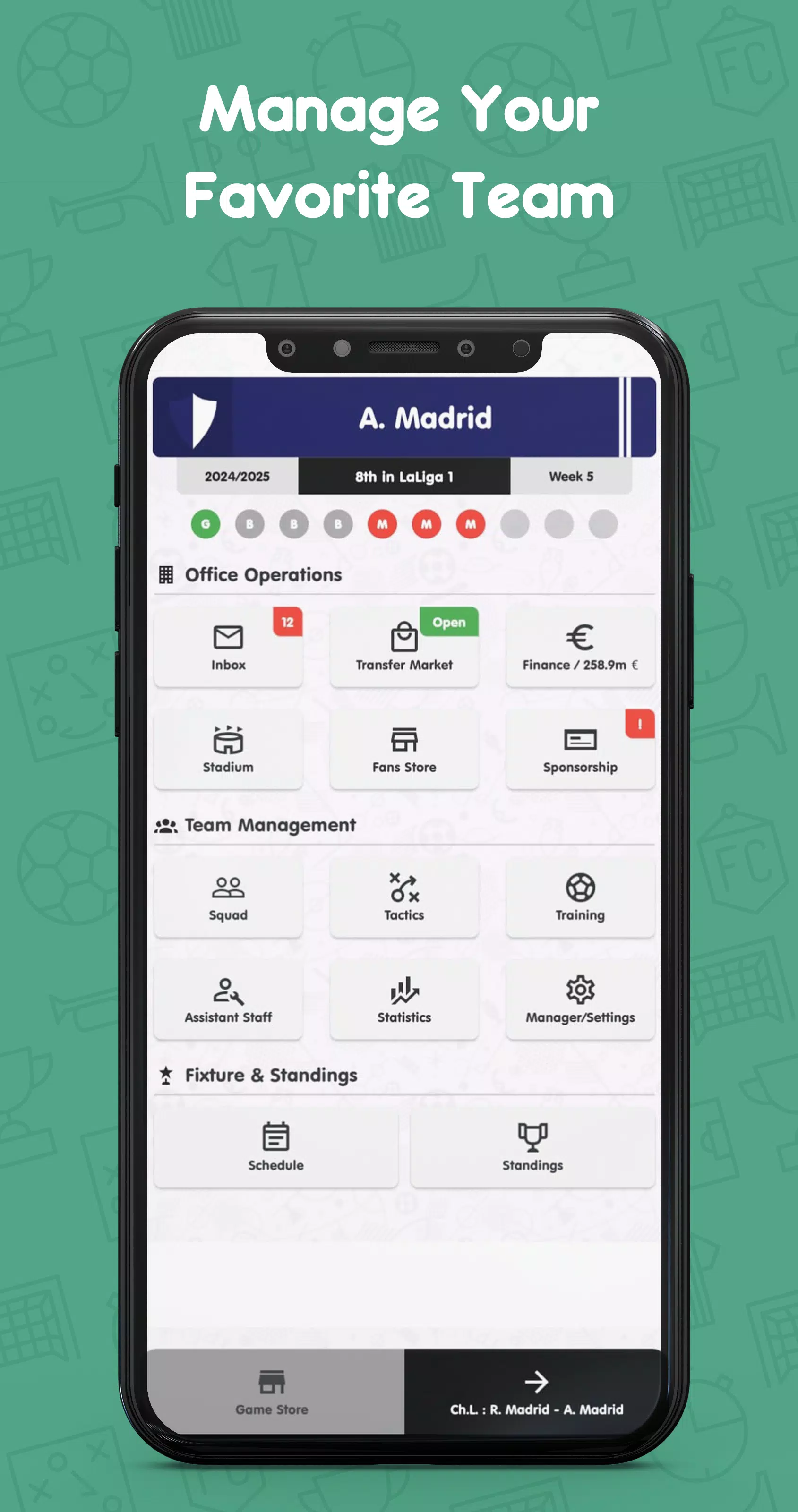 Pro Club Manager Spain