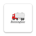 Running Gas Zeichen