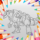New Coloring Dino Robot APK