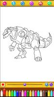 New Coloring Dino Robot poster