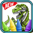 Dino Robots Coloring Book For Little Boys APK