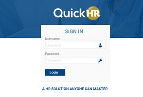 QuickHR Kiosk poster