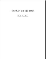 THE GIRL ON THE TRAIN Plakat